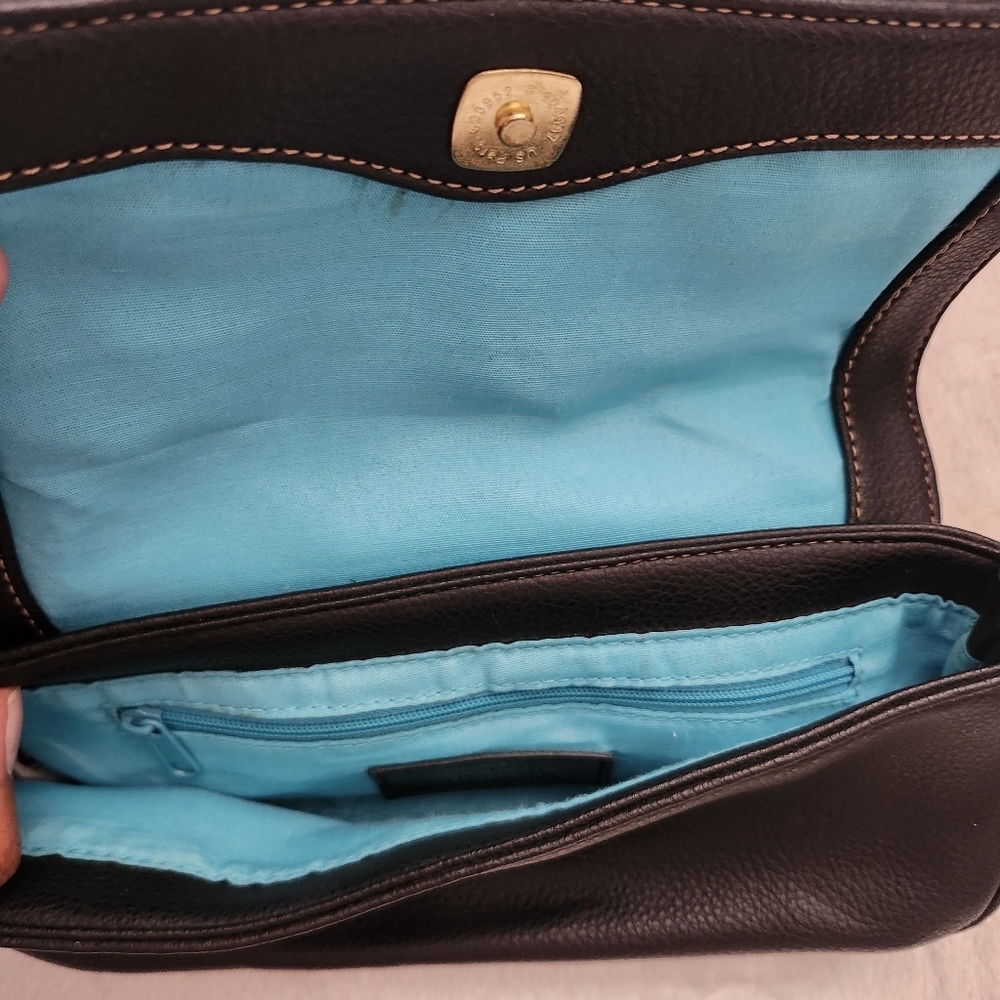LIZ CLAIBORNE Faux Leather Shoulder Bag Handbag Baguette Y2K Vibe (Read/Look) - Picture 5 of 13